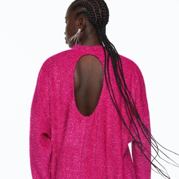 H&M Hot Pink Oversized Tunic - Picture 3 of 10